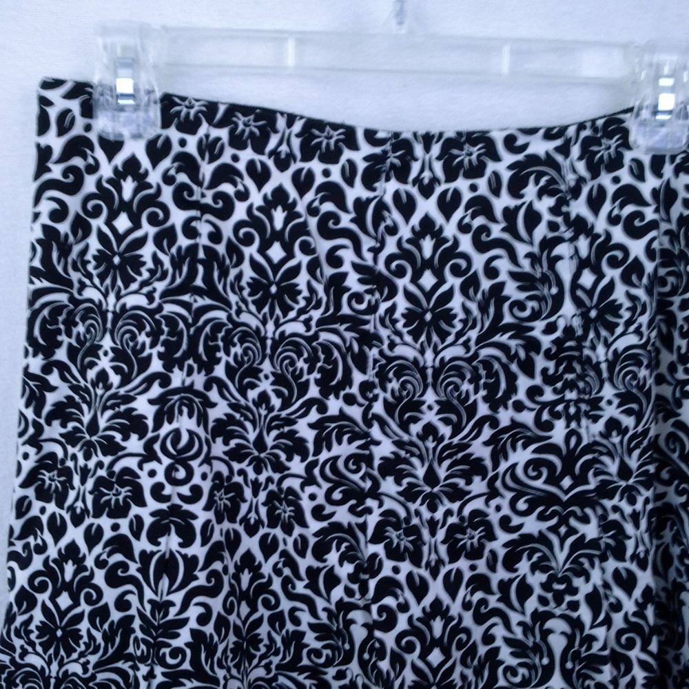 Charter Club skirt 20W Black white Contrast hem - Picture 5 of 7